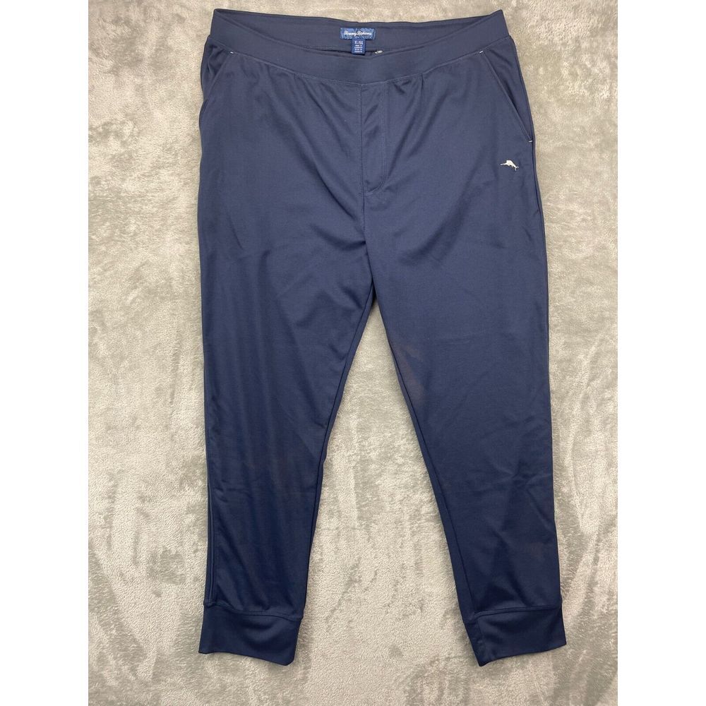 Tommy Bahama Men's Joggers XL Blue Logo Performance Gym Activewear